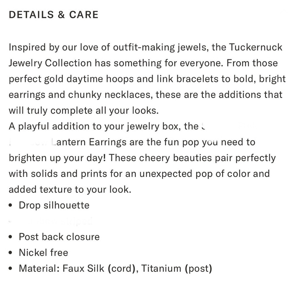 TUCKERNUCK Pearl + Fuchsia Raffia Nelle Drop Lantern Earrings | New - Picture 6 of 6